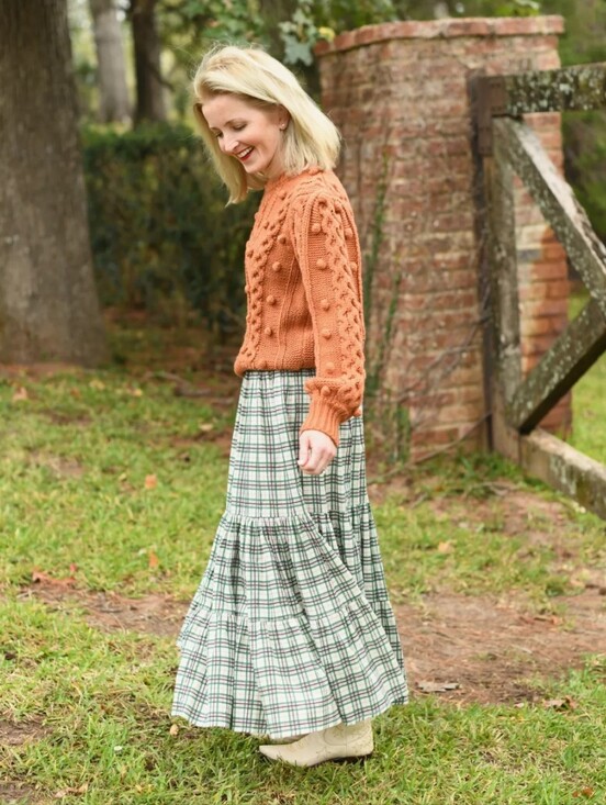 Olivia James Dresses & Skirts - Olivia James The Label Harper Dress Cotton Evergreen Plaid Midi Maxi Size M